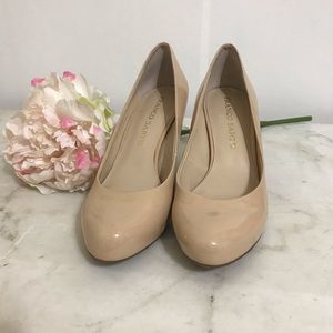 Franco Sarto ‘Millie’ Vegan Leather Nude Pumps